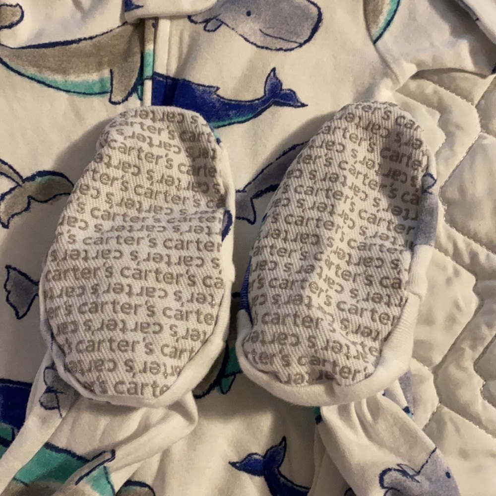 3 size 24mo onesie/foot pajamas. New condition. - Picture 4 of 6
